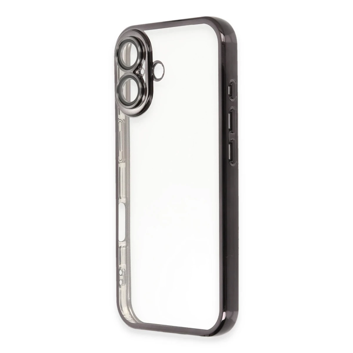 Apple iPhone 16 Kılıf Razer Lensli Silikon - Siyah