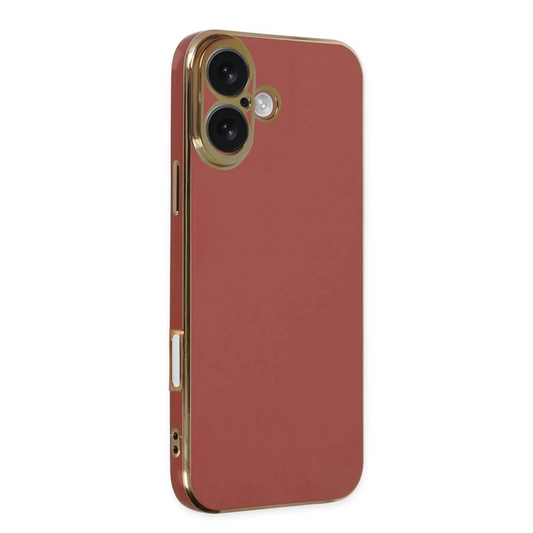 Apple iPhone 16 Kılıf Volet Silikon - Kırmızı