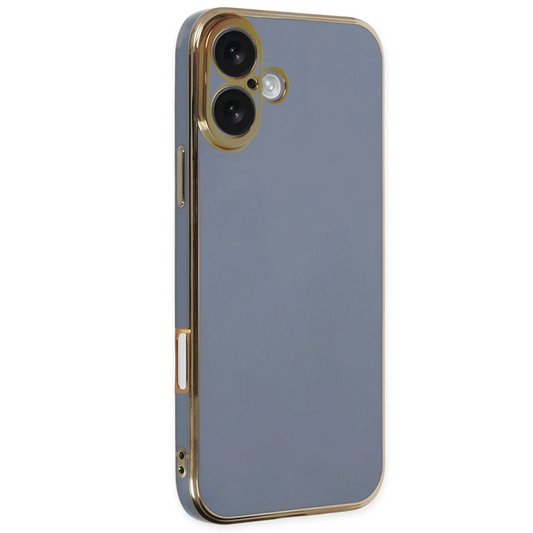 Apple iPhone 16 Kılıf Volet Silikon - Mavi