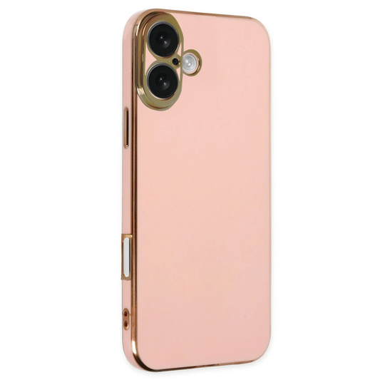Apple iPhone 16 Kılıf Volet Silikon - Pembe