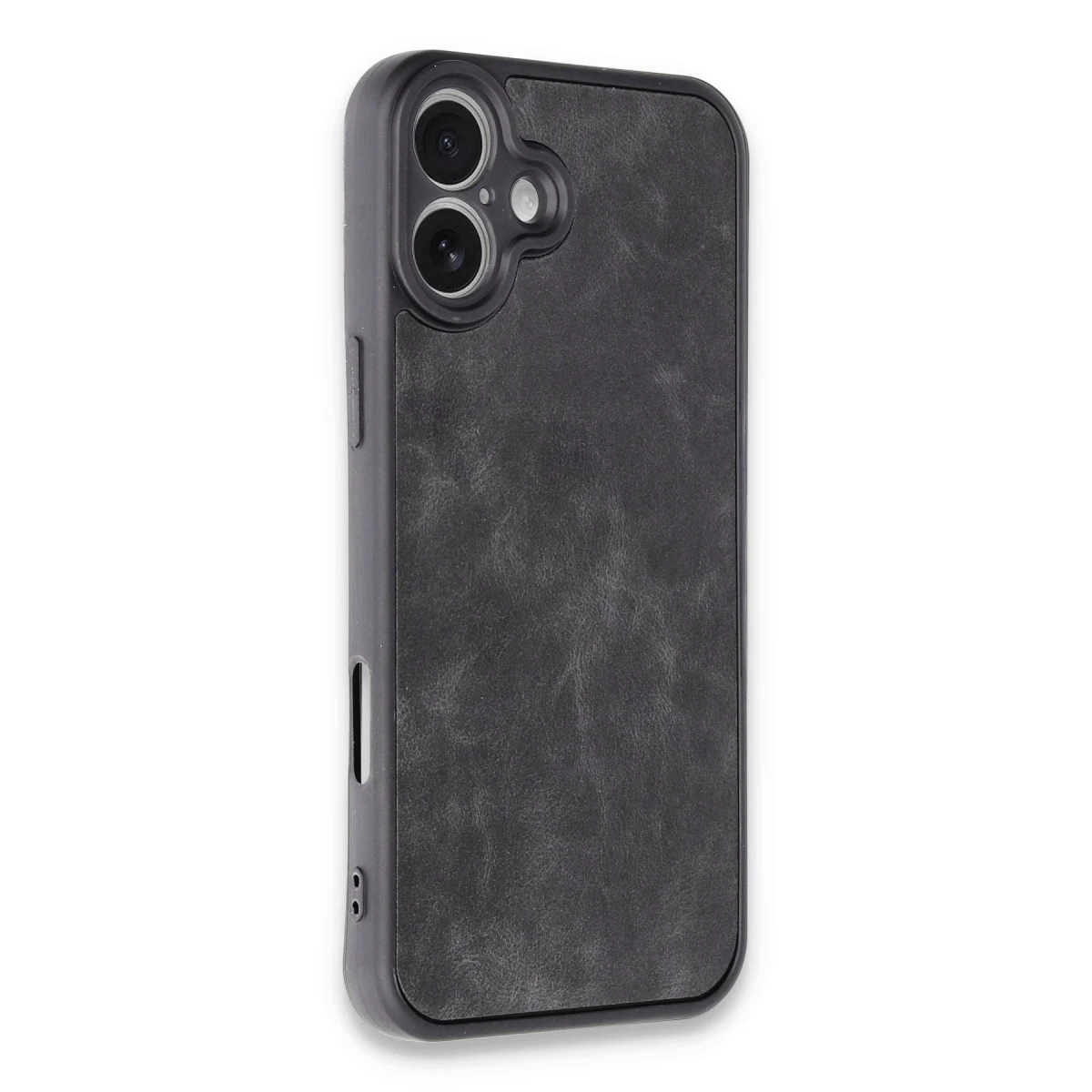 Apple iPhone 16 Plus Kılıf Aras Deri Kapak - Siyah