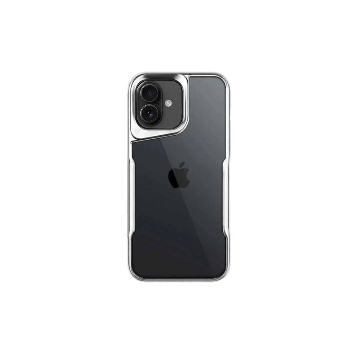 Apple iPhone 16 Plus Kılıf Boyi Silikon Kapak - Gümüş
