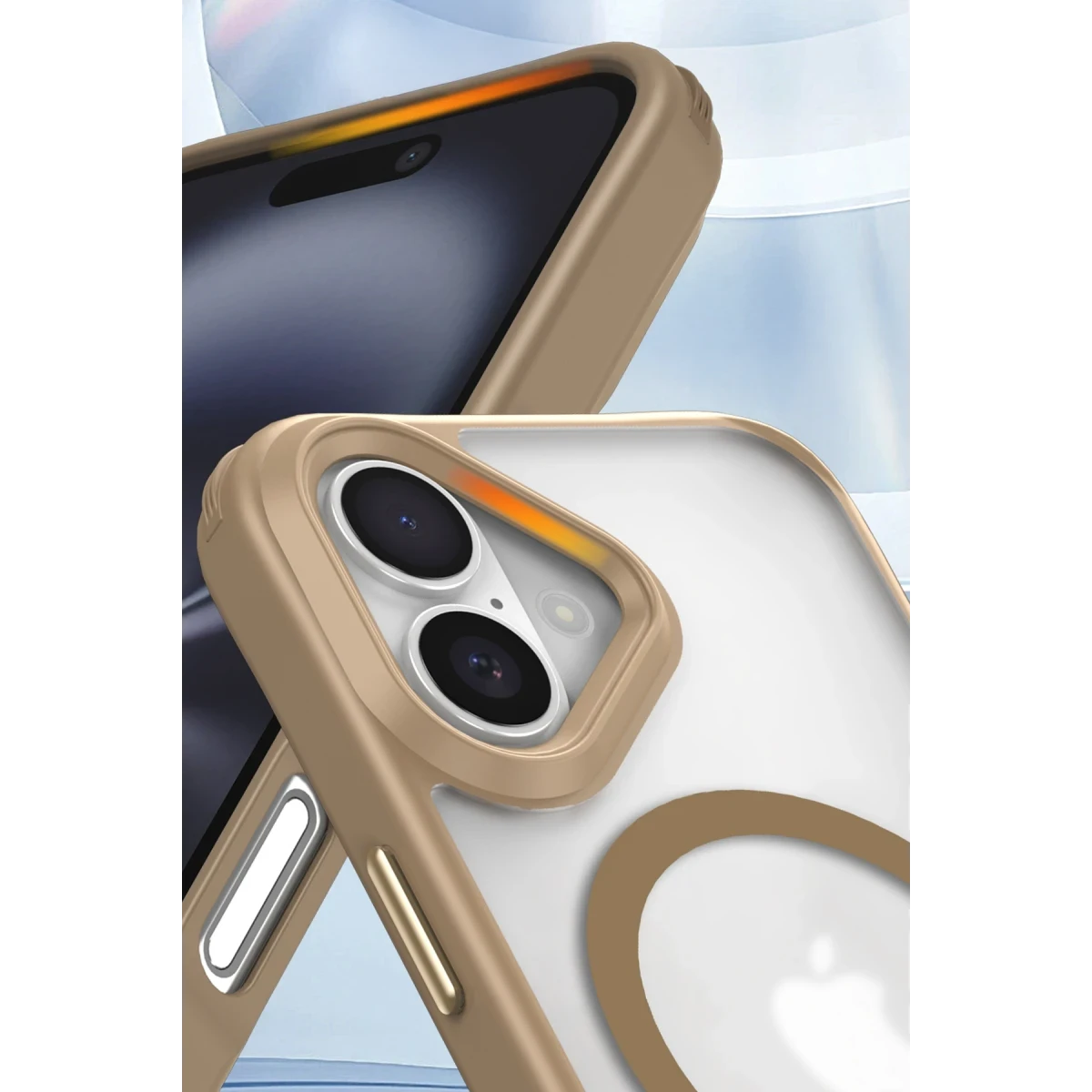 Apple iPhone 16 Plus Kılıf Enka Magsafe Silikon Kılıf - Siyah