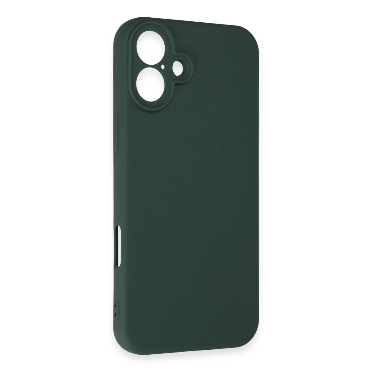 Apple iPhone 16 Plus Kılıf First Silikon - Koyu Yeşil