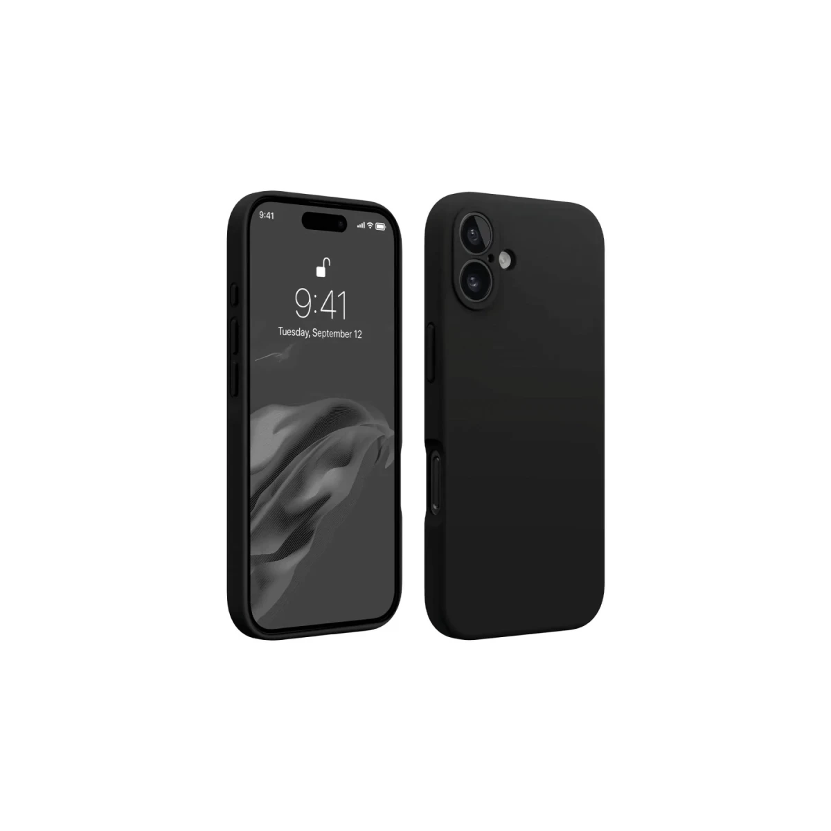Apple iPhone 16 Plus Kılıf First Silikon - Siyah