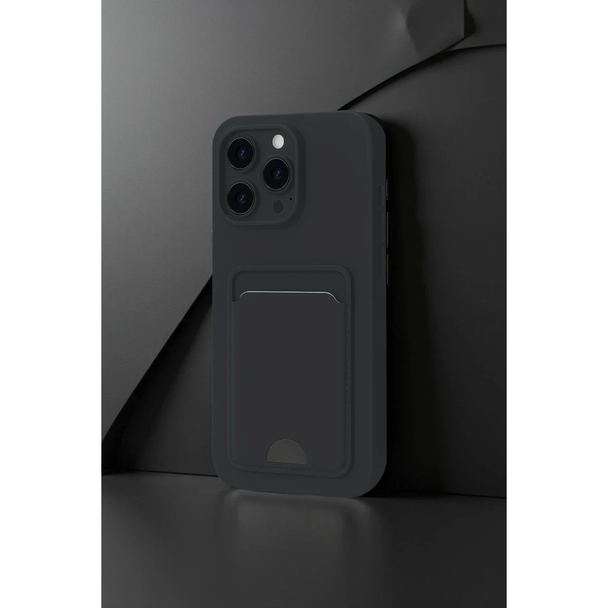 Apple iPhone 16 Plus Kılıf Kelvin Kartvizitli Silikon - Derin Mor