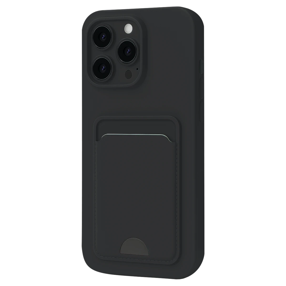 Apple iPhone 16 Plus Kılıf Kelvin Kartvizitli Silikon - Siyah
