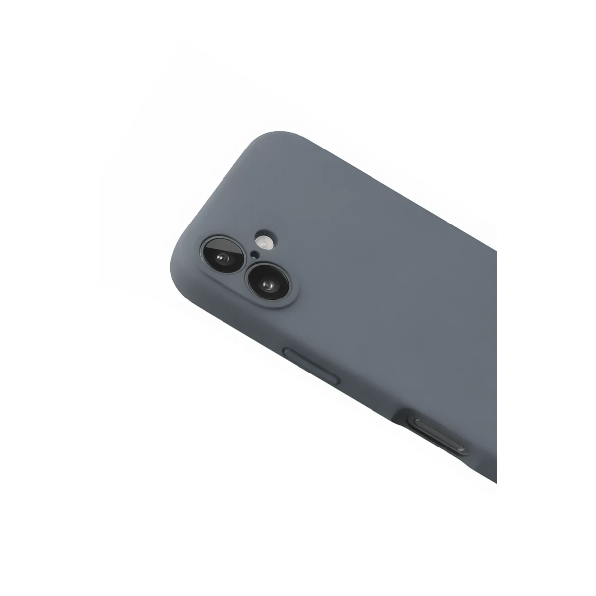 Apple iPhone 16 Plus Kılıf Nano içi Kadife Silikon - Gri