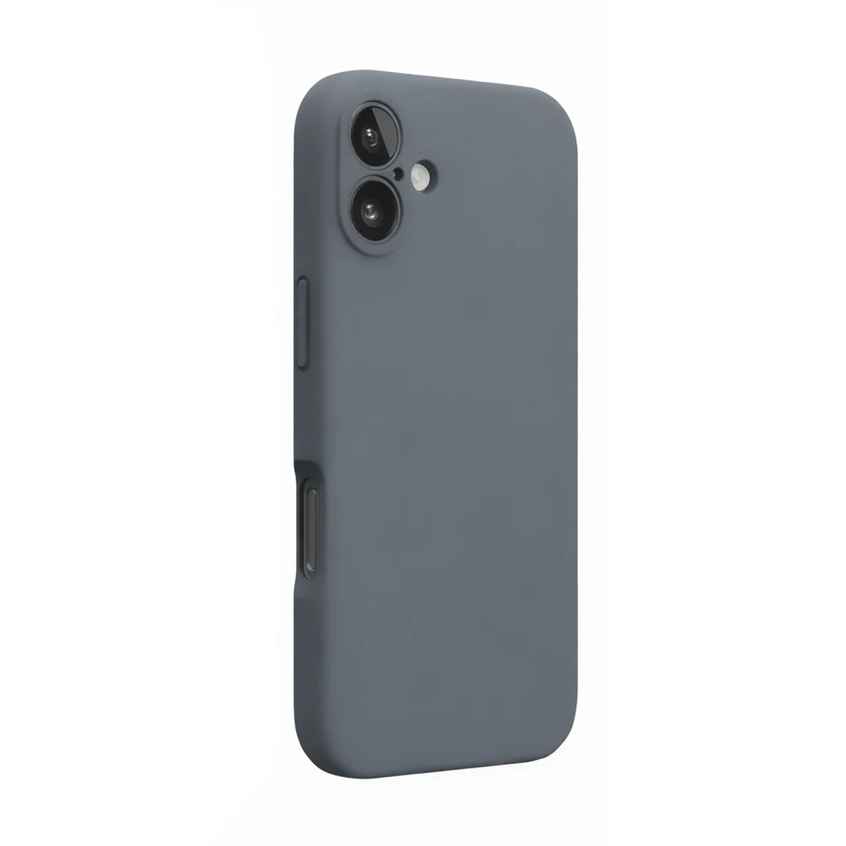 Apple iPhone 16 Plus Kılıf Nano içi Kadife Silikon - Gri