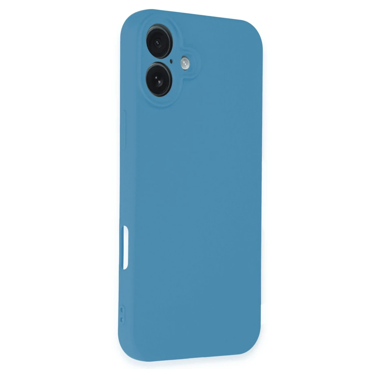 Apple iPhone 16 Plus Kılıf Nano içi Kadife Silikon - Mavi