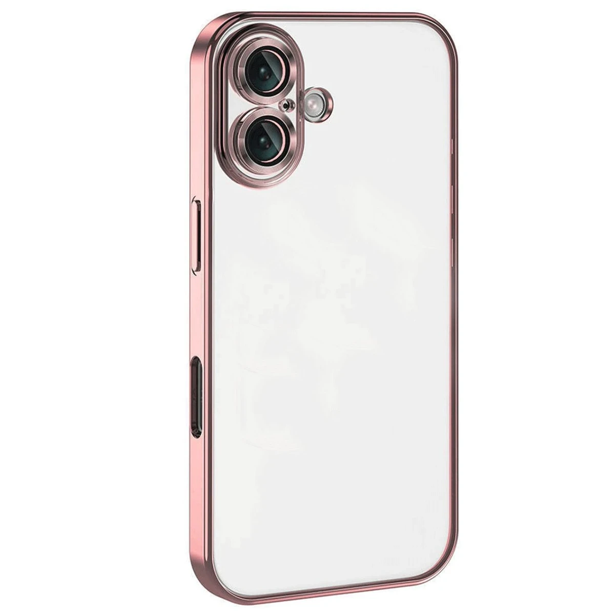 Apple iPhone 16 Plus Kılıf Razer Lensli Silikon - Pembe