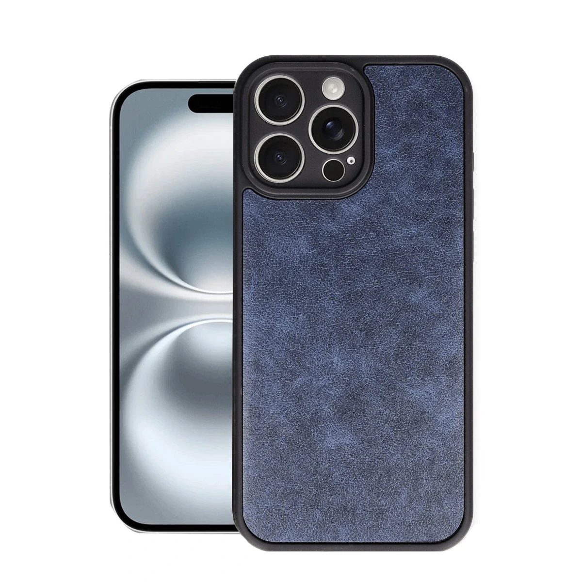Apple iPhone 16 Pro Kılıf Aras Deri Kapak - Lacivert
