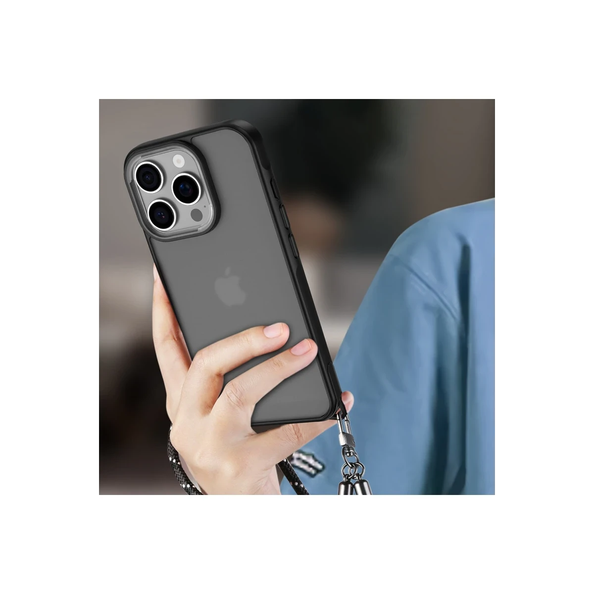 Apple iPhone 16 Pro Kılıf Elegant Kapak - Siyah