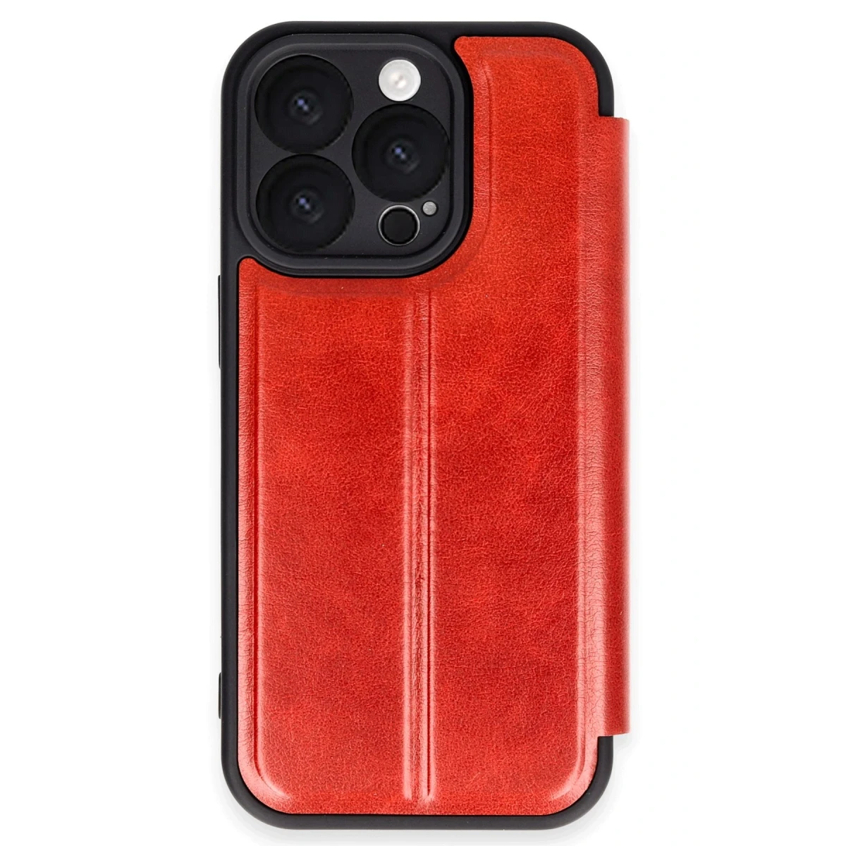 Apple iPhone 16 Pro Kılıf Flip Cover - Kırmızı