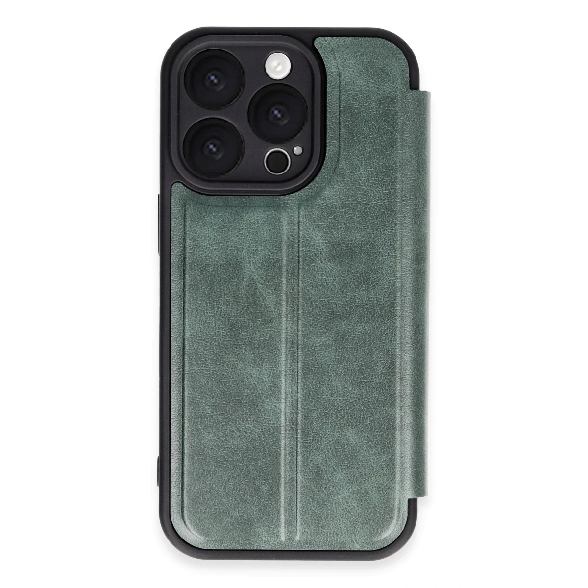 Apple iPhone 16 Pro Kılıf Flip Cover - Koyu Yeşil