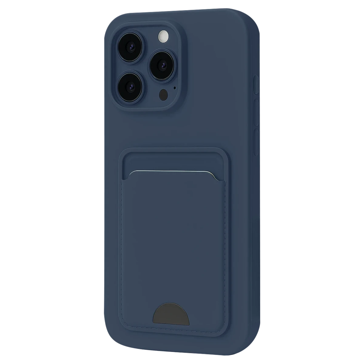 Apple iPhone 16 Pro Kılıf Kelvin Kartvizitli Silikon - Lacivert