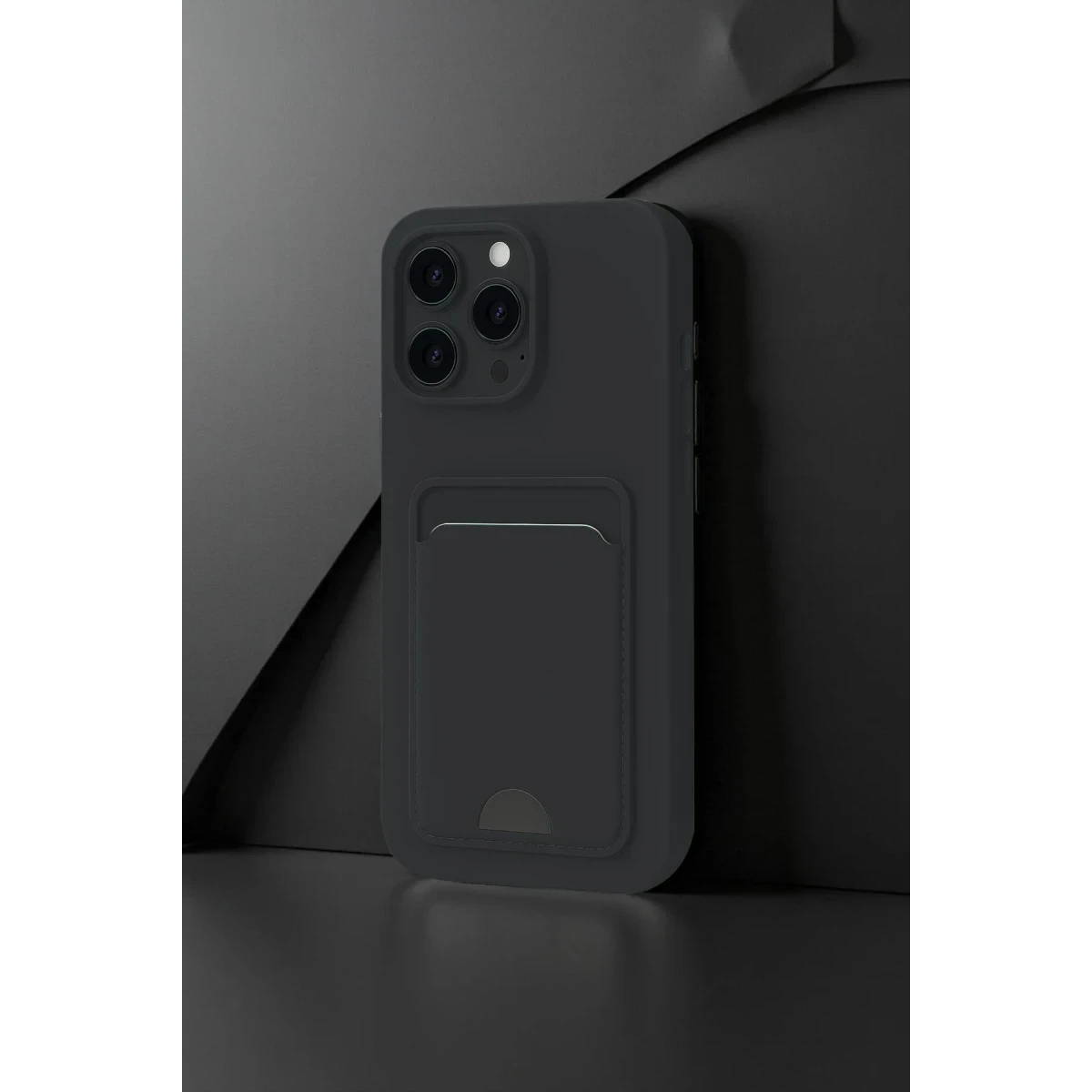 Apple iPhone 16 Pro Kılıf Kelvin Kartvizitli Silikon - Lila