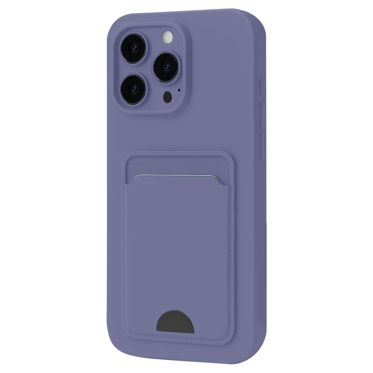 Apple iPhone 16 Pro Kılıf Kelvin Kartvizitli Silikon - Lila