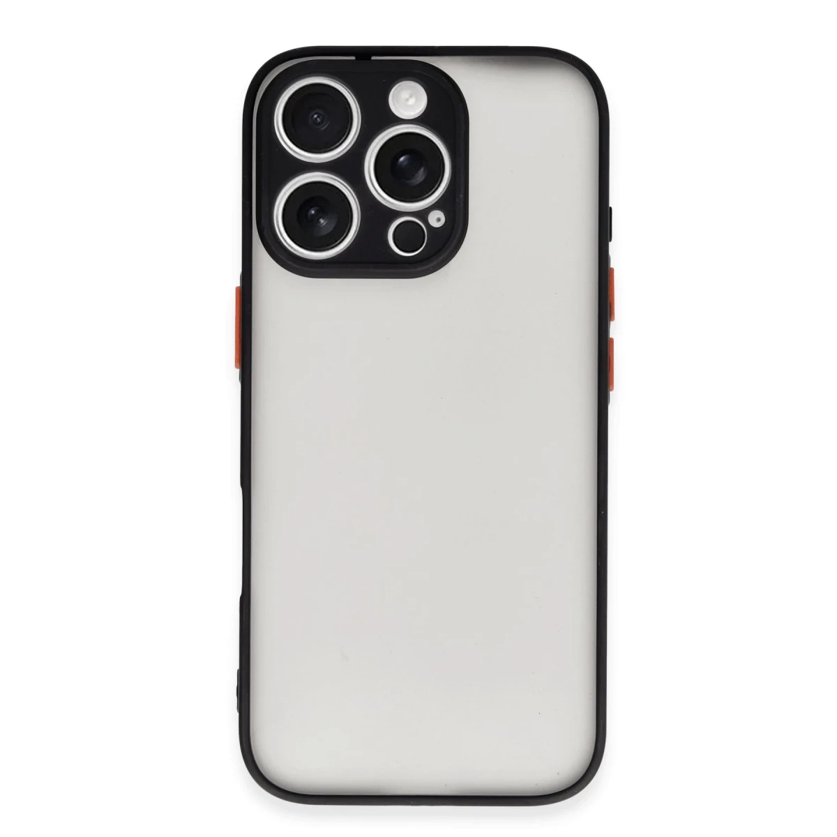 Apple iPhone 16 Pro Kılıf Montreal Silikon Kapak - Siyah