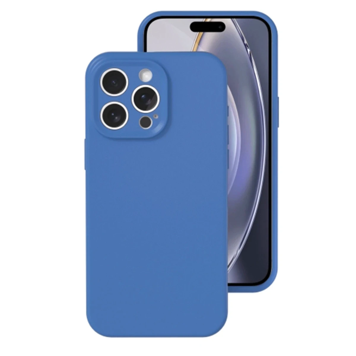 Apple iPhone 16 Pro Kılıf Nano içi Kadife Silikon - Mavi
