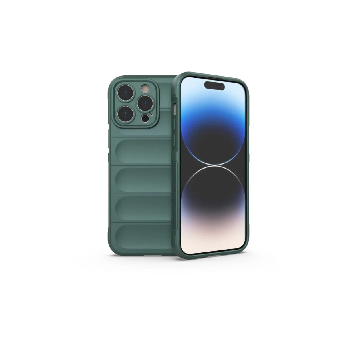 Apple iPhone 16 Pro Kılıf Optimum Silikon - Koyu Yeşil