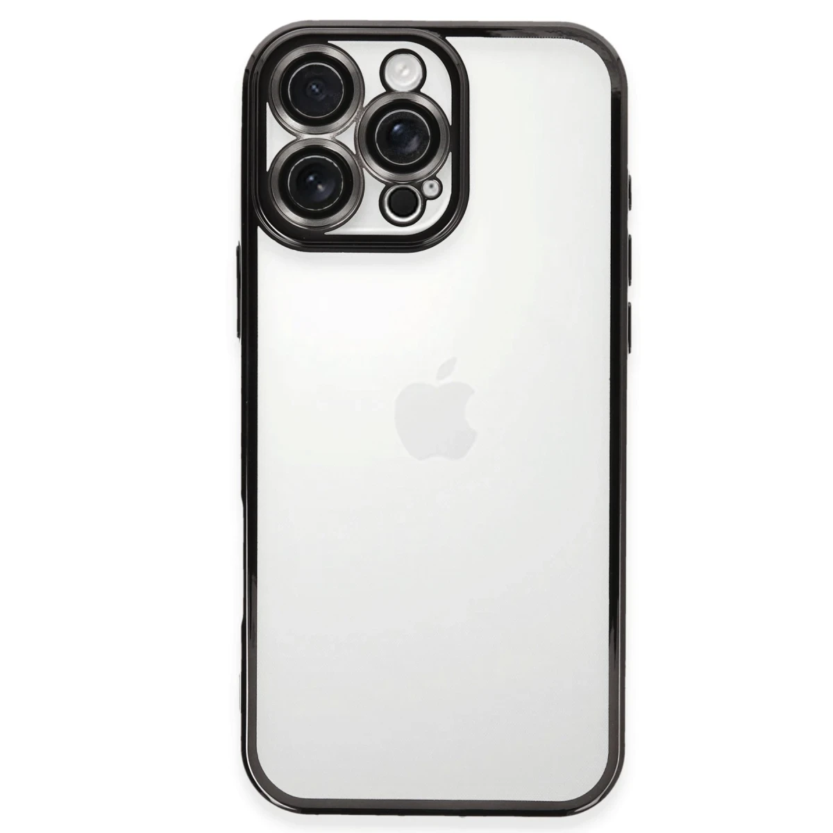 Apple iPhone 16 Pro Kılıf Razer Lensli Silikon - Siyah