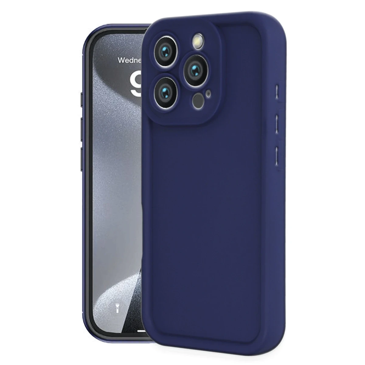 Apple iPhone 16 Pro Kılıf Viera Silikon - Lacivert