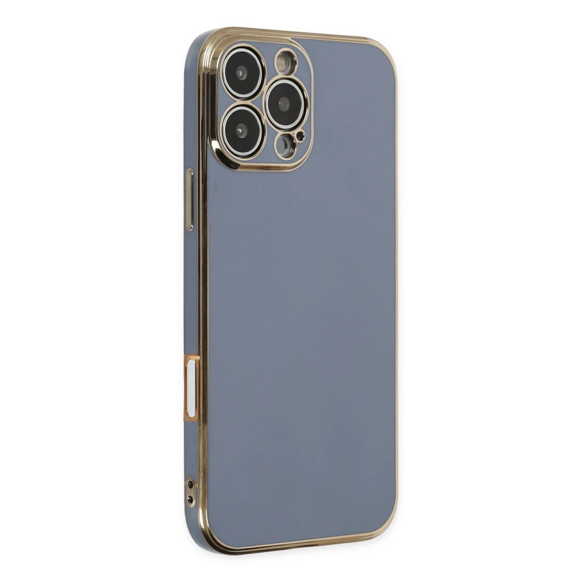 Apple iPhone 16 Pro Kılıf Volet Silikon - Mavi