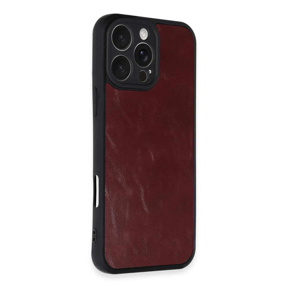 Apple iPhone 16 Pro Max Kılıf Aras Deri Kapak - Bordo