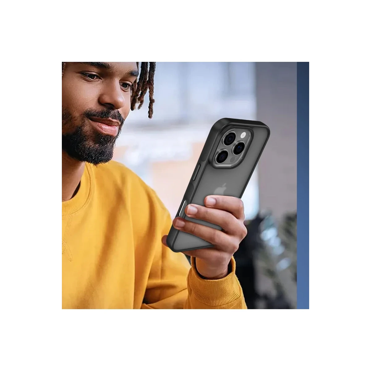 Apple iPhone 16 Pro Max Kılıf Elegant Kapak - Siyah
