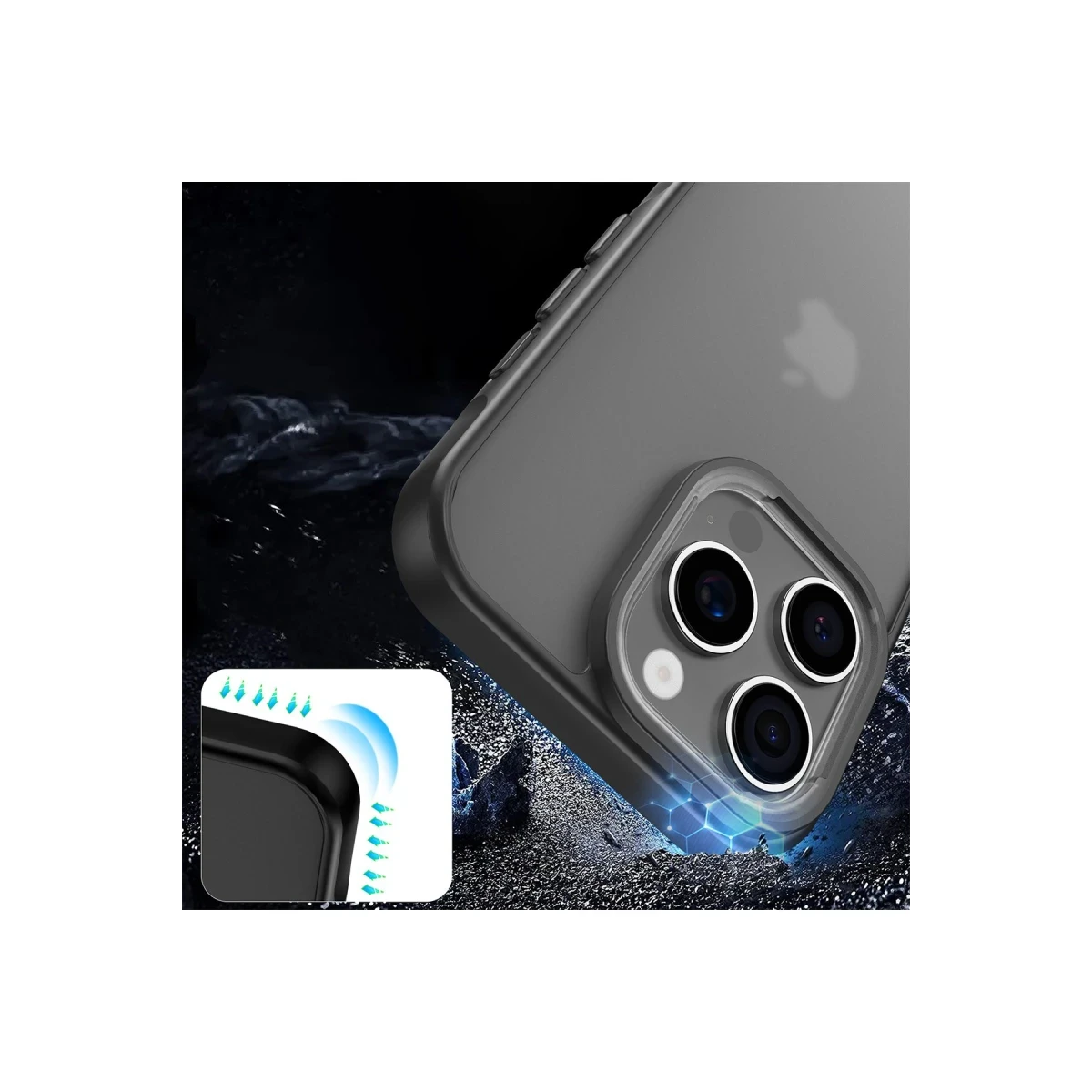 Apple iPhone 16 Pro Max Kılıf Elegant Kapak - Siyah