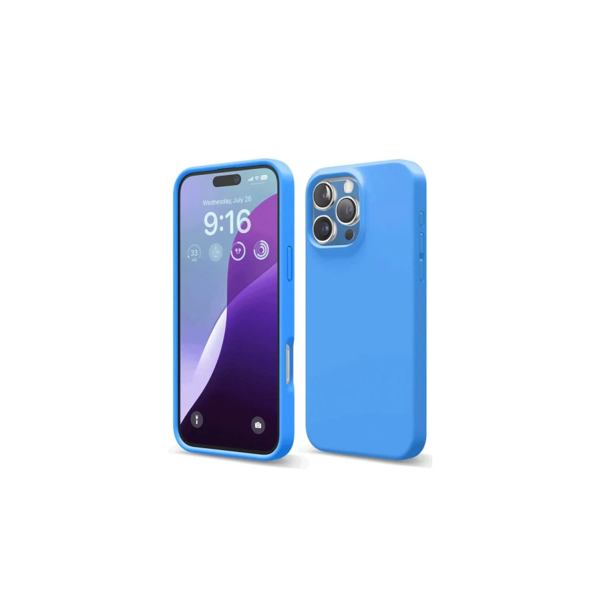 Apple iPhone 16 Pro Max Kılıf First Silikon - Mavi