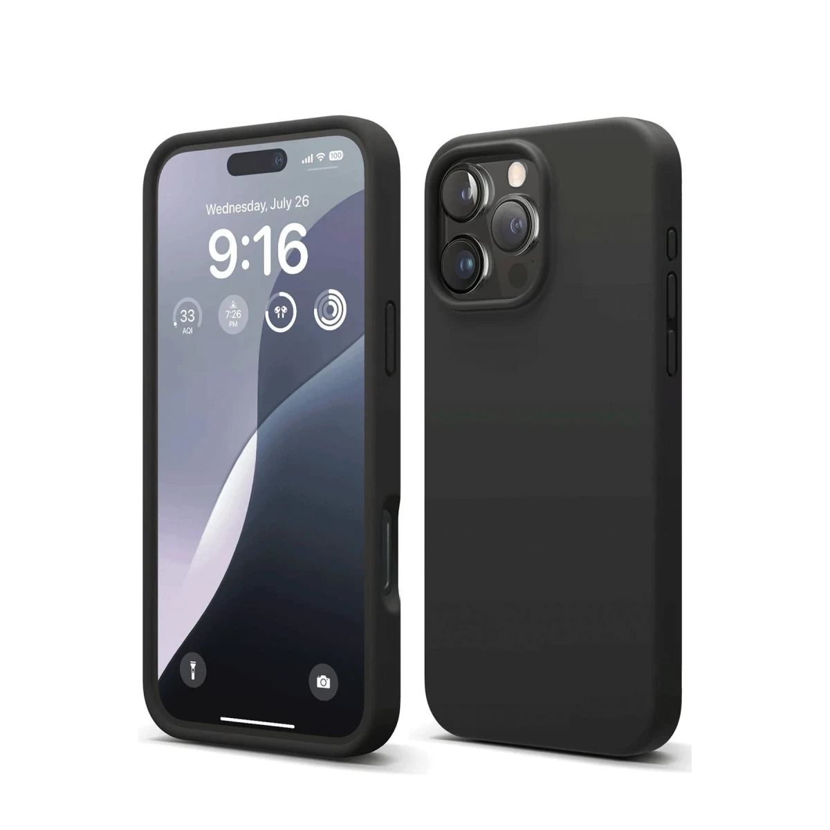 Apple iPhone 16 Pro Max Kılıf First Silikon - Siyah