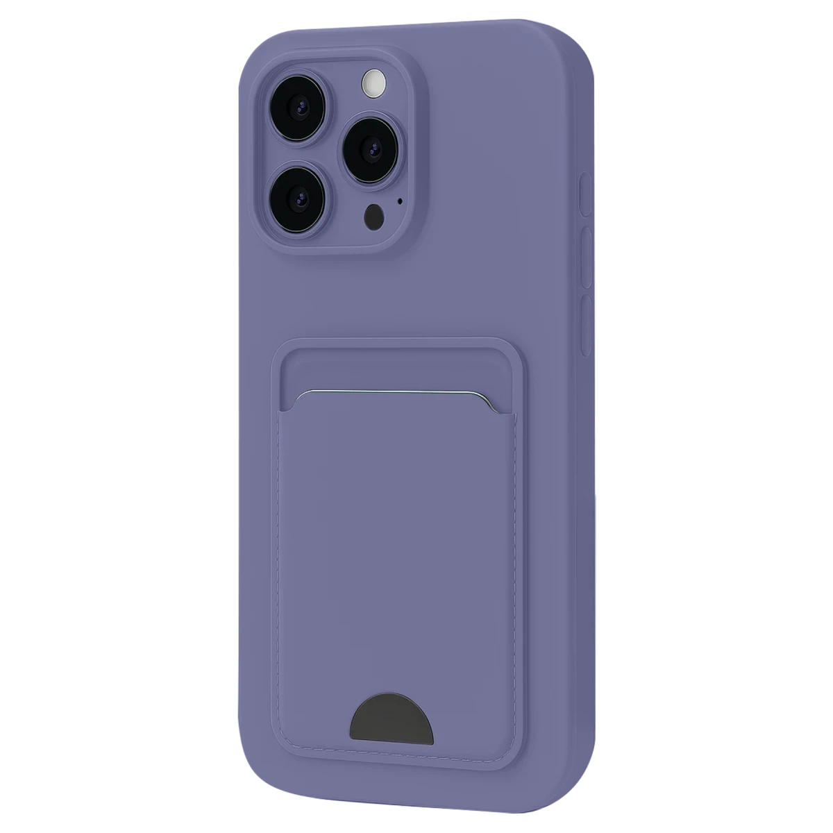 Apple iPhone 16 Pro Max Kılıf Kelvin Kartvizitli Silikon - Lila