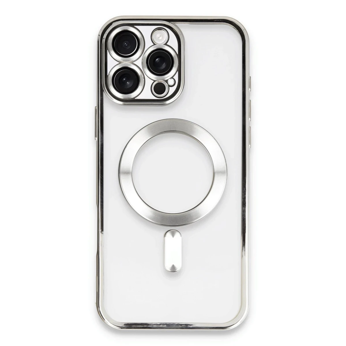 Apple iPhone 16 Pro Max Kılıf Kross Magneticsafe Kapak - Gümüş