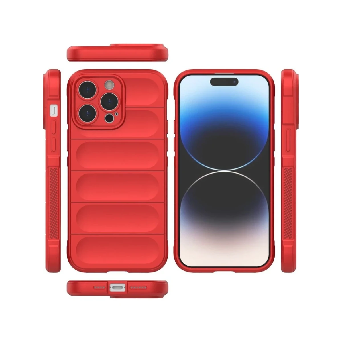 Apple iPhone 16 Pro Max Kılıf Optimum Silikon - Kırmızı