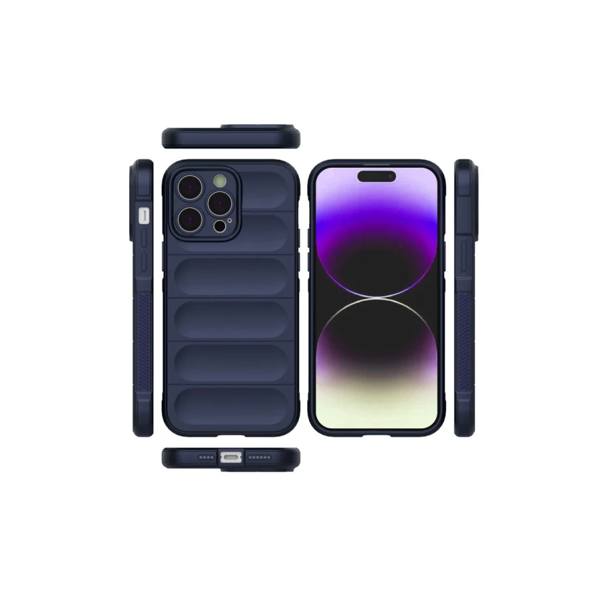 Apple iPhone 16 Pro Max Kılıf Optimum Silikon - Lacivert