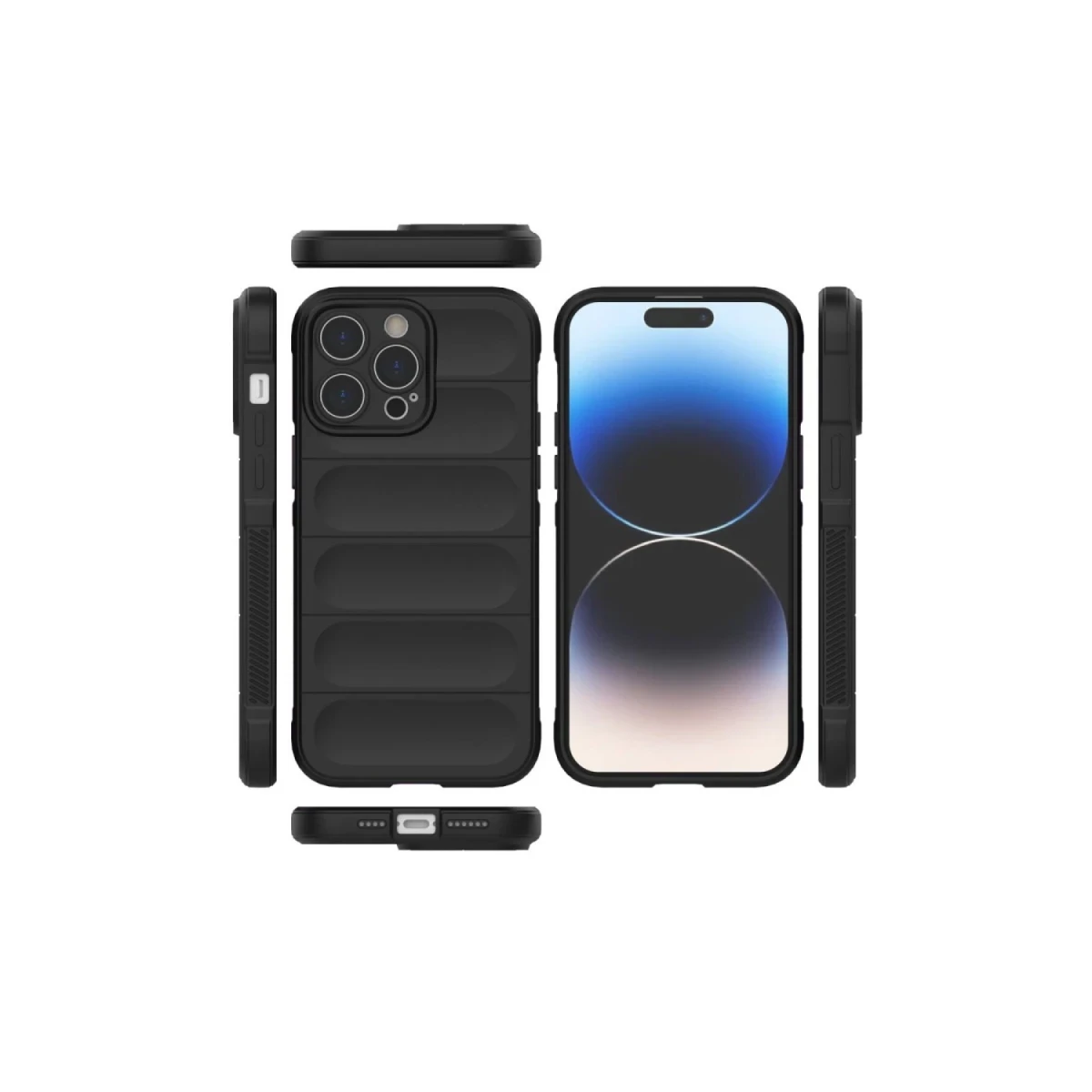 Apple iPhone 16 Pro Max Kılıf Optimum Silikon - Siyah