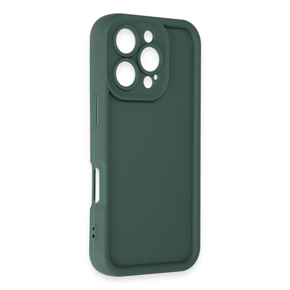 Apple iPhone 16 Pro Max Kılıf Viera Silikon - Koyu Yeşil