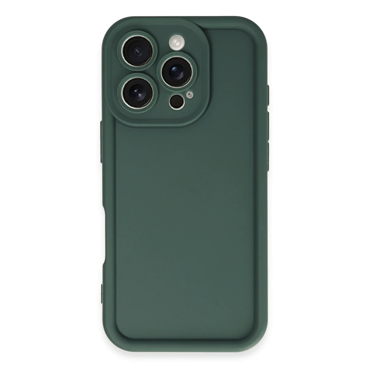 Apple iPhone 16 Pro Max Kılıf Viera Silikon - Koyu Yeşil