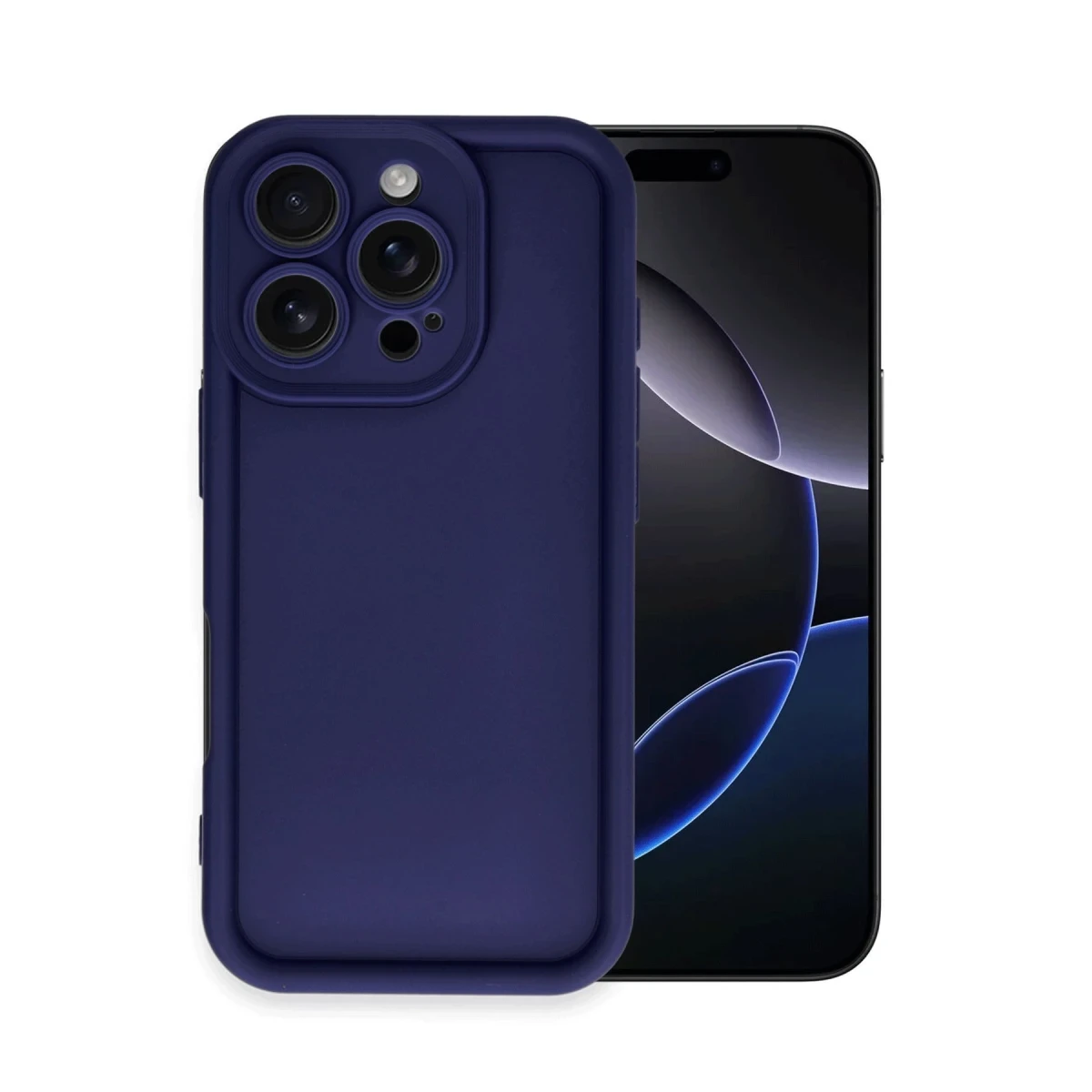 Apple iPhone 16 Pro Max Kılıf Viera Silikon - Lacivert