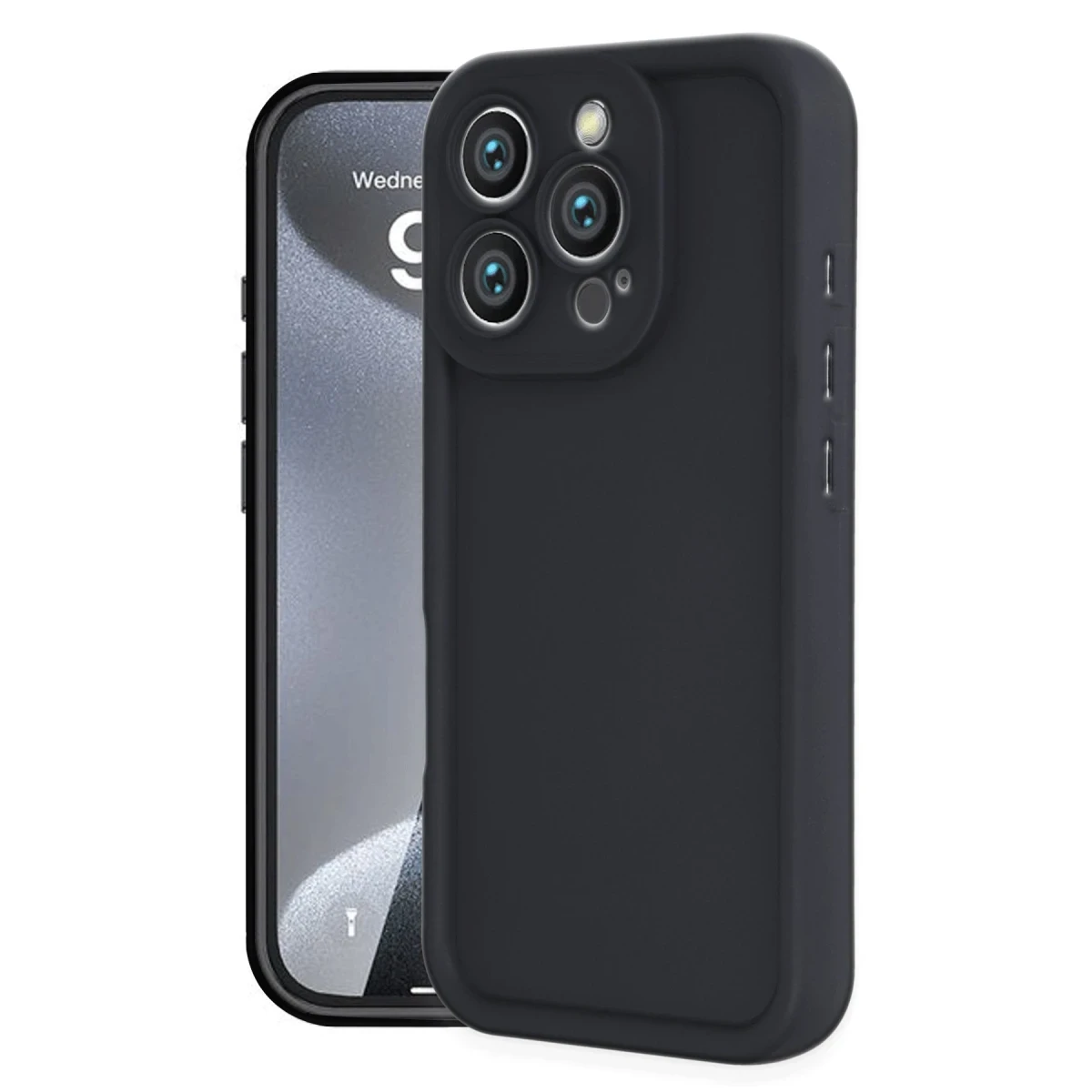 Apple iPhone 16 Pro Max Kılıf Viera Silikon - Siyah