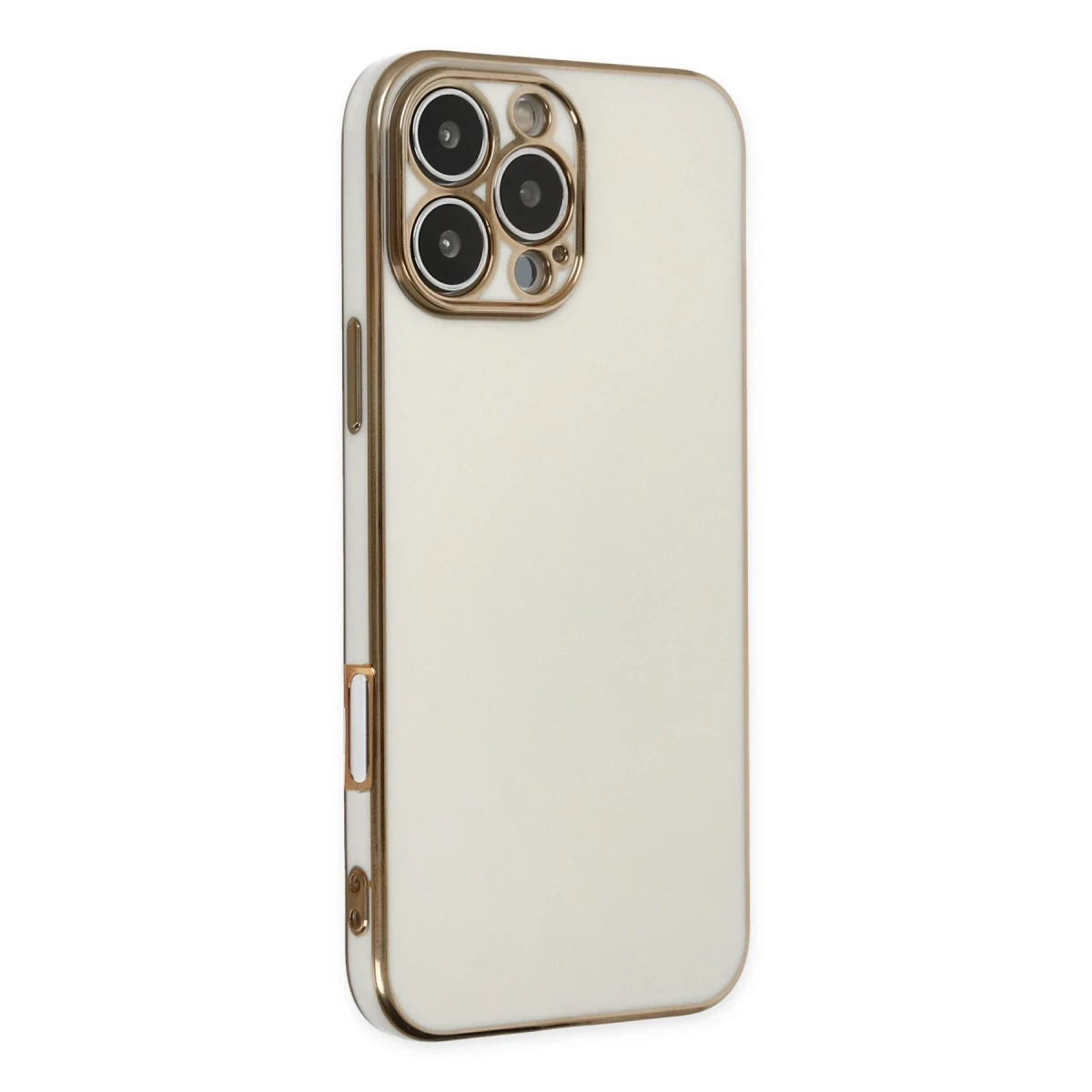 Apple iPhone 16 Pro Max Kılıf Volet Silikon - Beyaz