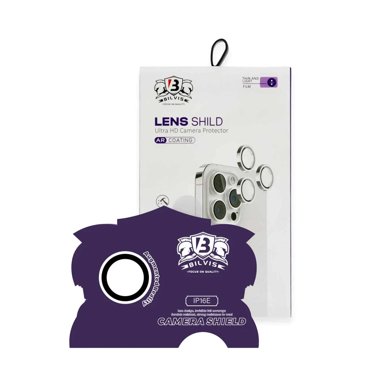 Apple iPhone 16E Bilvis Titan Kamera Lens - Beyaz