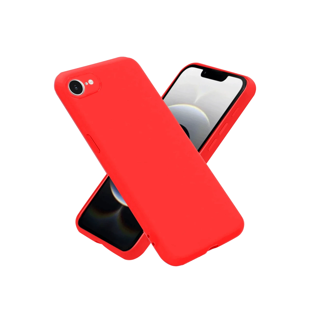 Apple iPhone 16E Kılıf First Silikon - Kırmızı