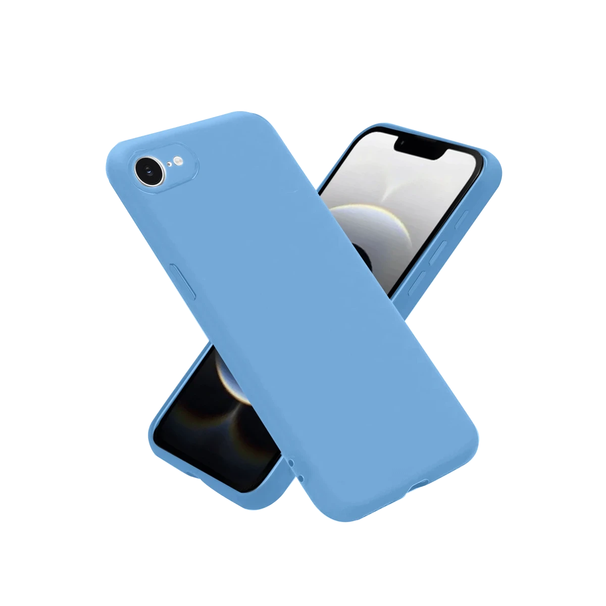 Apple iPhone 16E Kılıf Nano içi Kadife Silikon - Mavi