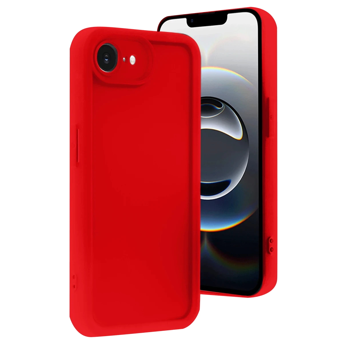 Apple iPhone 16E Kılıf Viera Silikon - Kırmızı