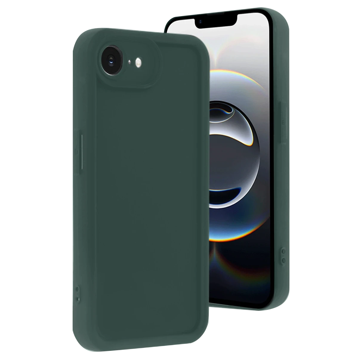 Apple iPhone 16E Kılıf Viera Silikon - Koyu Yeşil