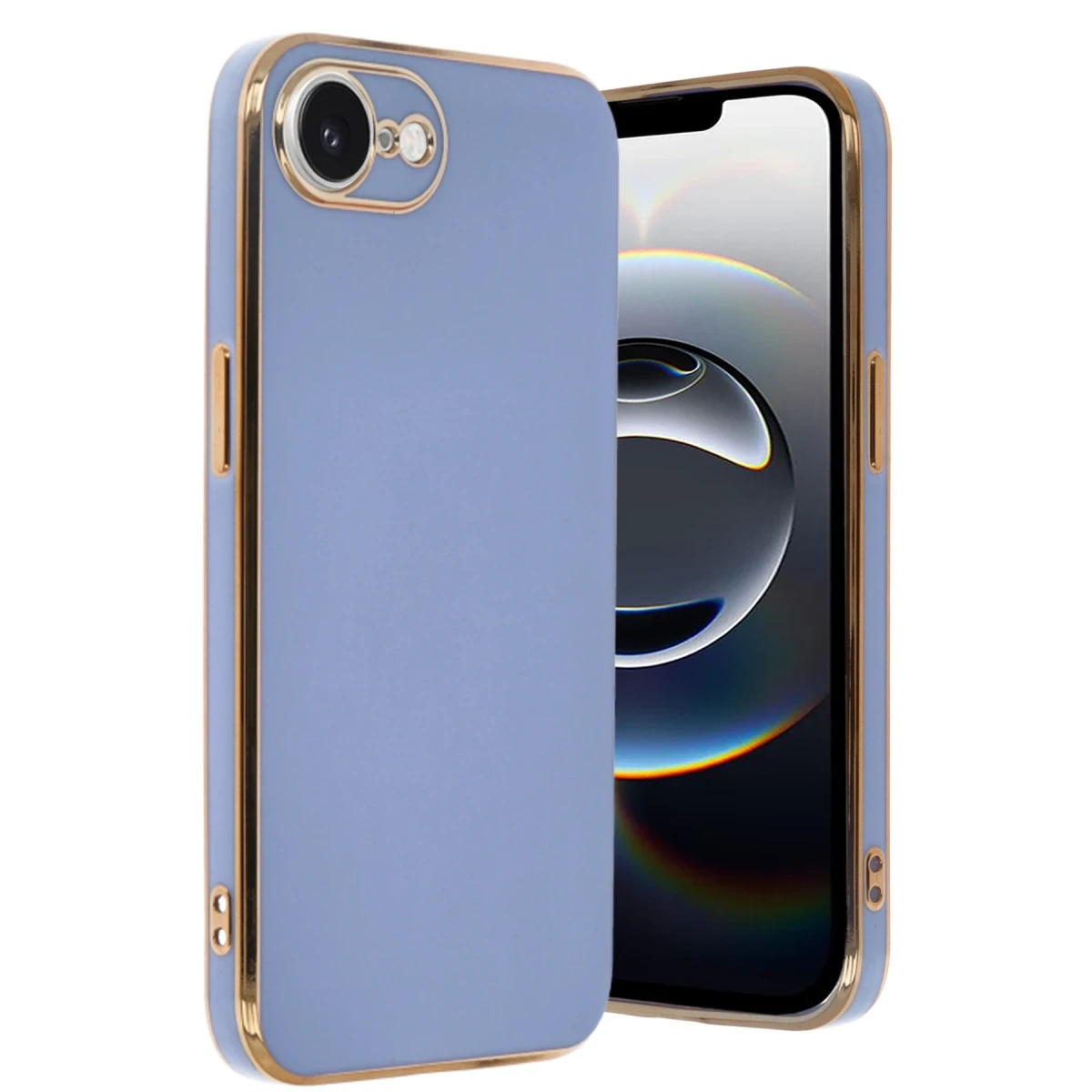 Apple iPhone 16E Kılıf Volet Silikon - Mavi