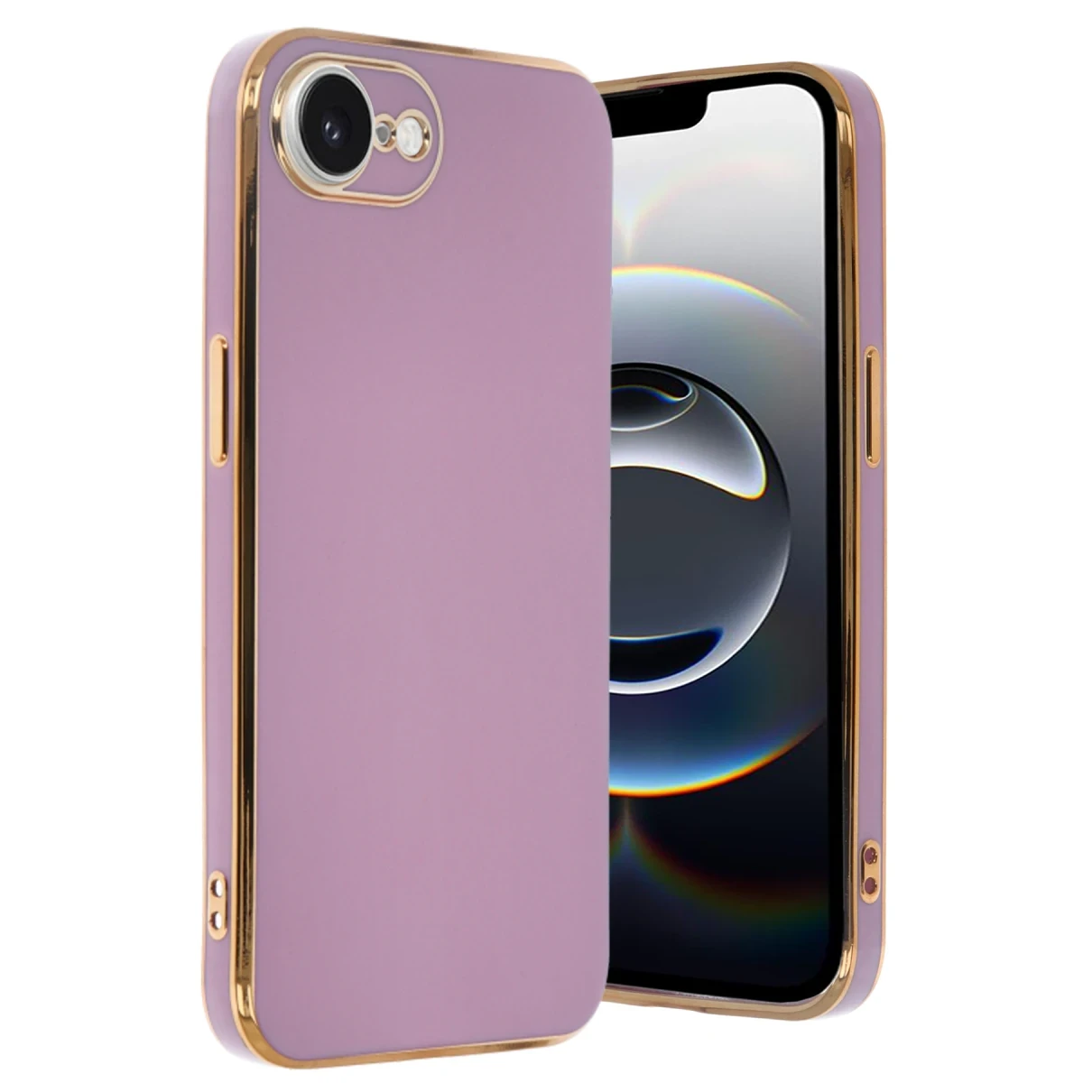 Apple iPhone 16E Kılıf Volet Silikon - Mor